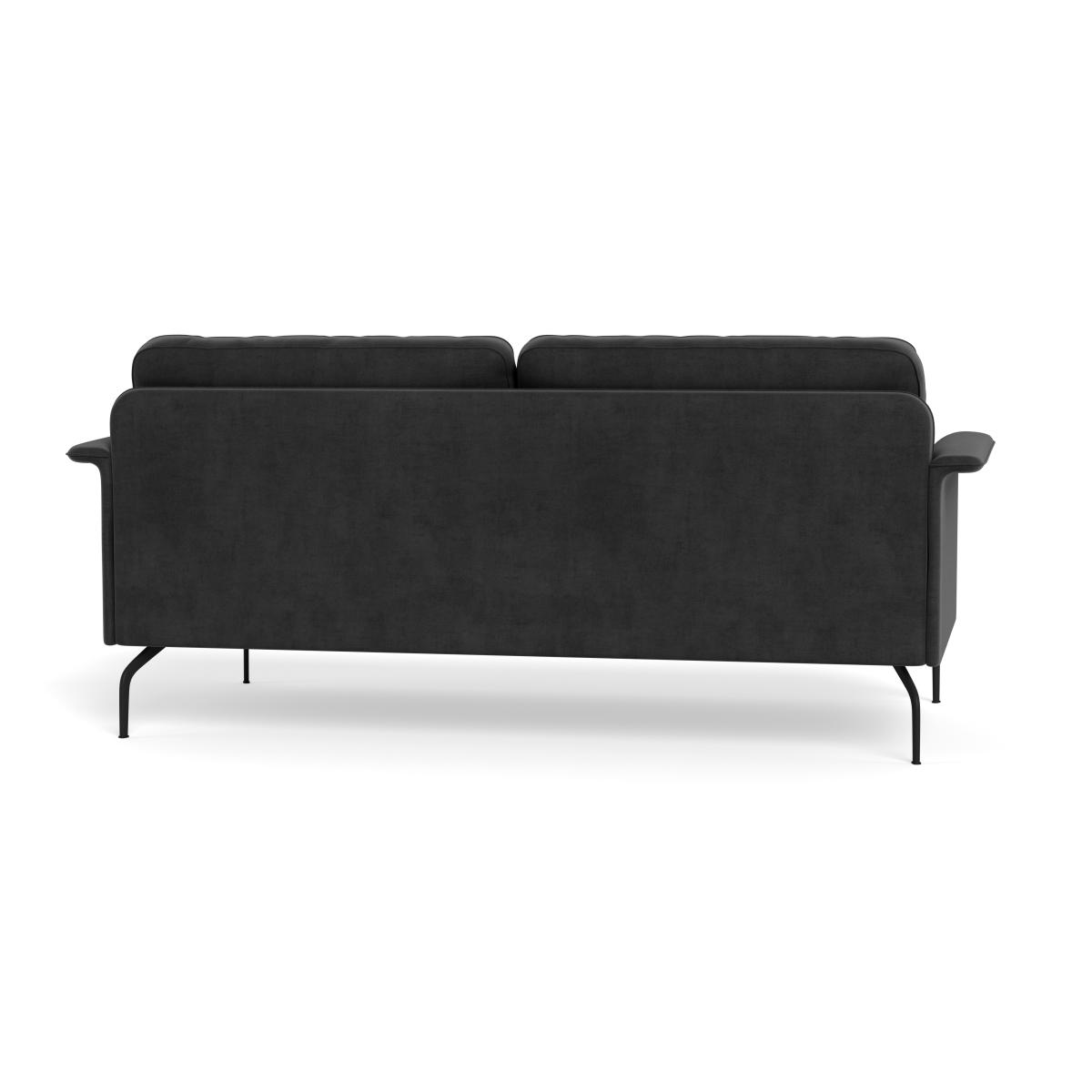Heal's Iver 3 Seater Sofa Smart Luxe Velvet Nickel Black Feet – image 6