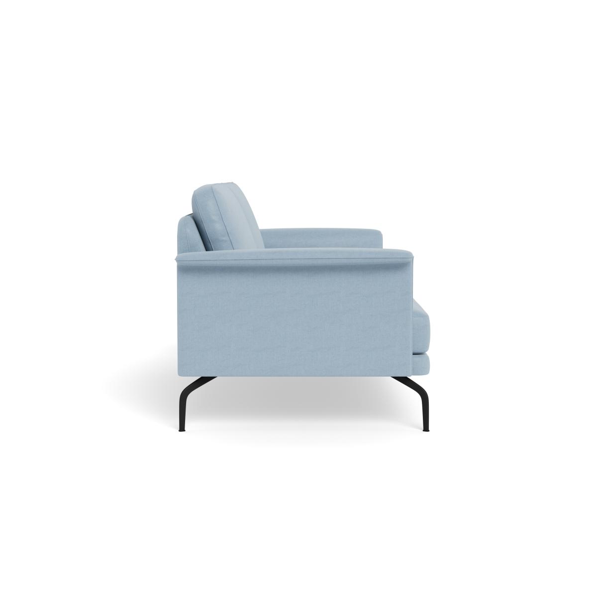 Heal's Iver 3 Seater Sofa Capelo Cotton-Linen Sea Shanty Black Feet – image 4