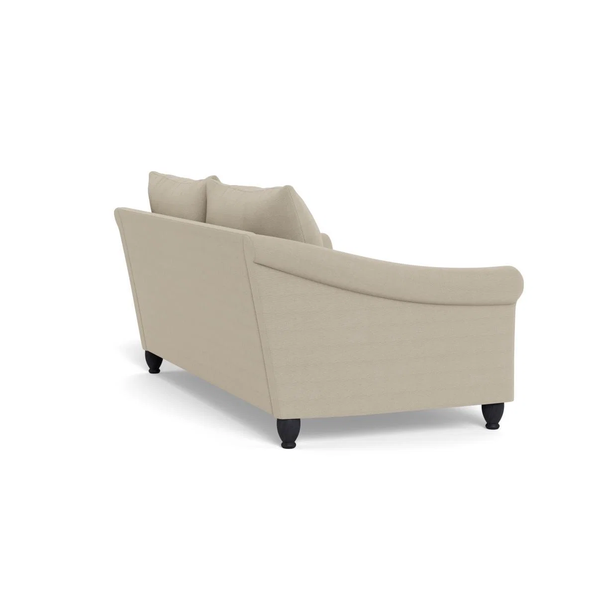 Heal's Devon 3 Seater Linen Hessian Walnut Stain Beech Feet - Heal's UK Furniture – image 4