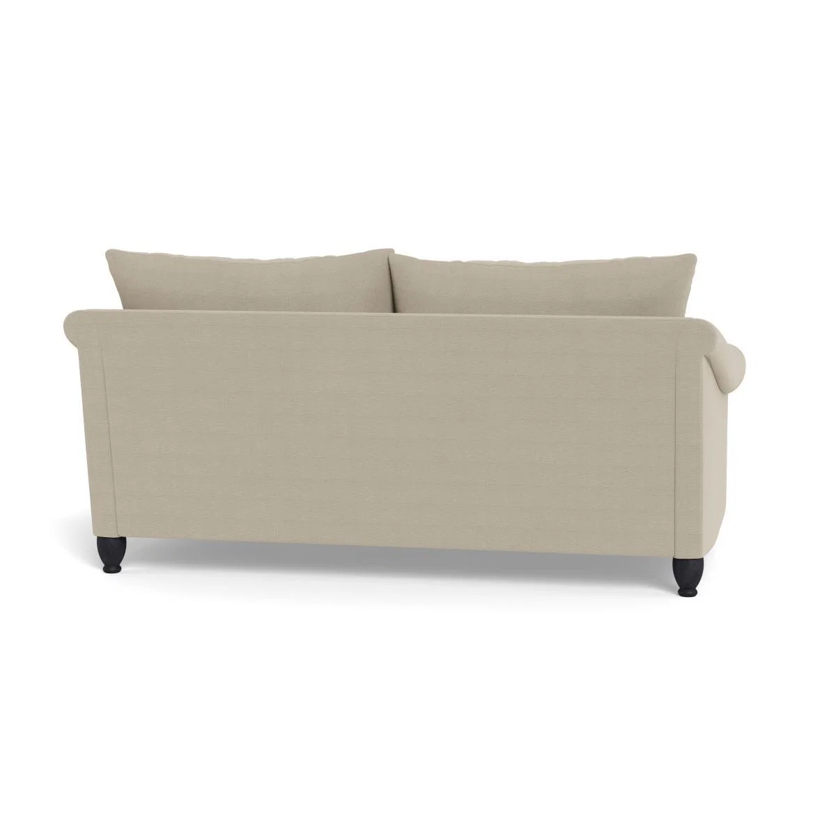 Heal's Devon 3 Seater Linen Hessian Walnut Stain Beech Feet - Heal's UK Furniture – image 5