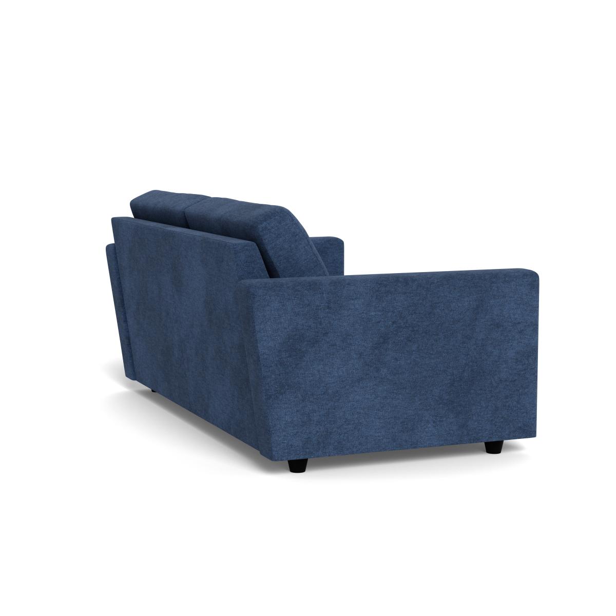 Heal's Nimbus 3 Seater Sofa Broadweave Lagoon Black Feet – image 4