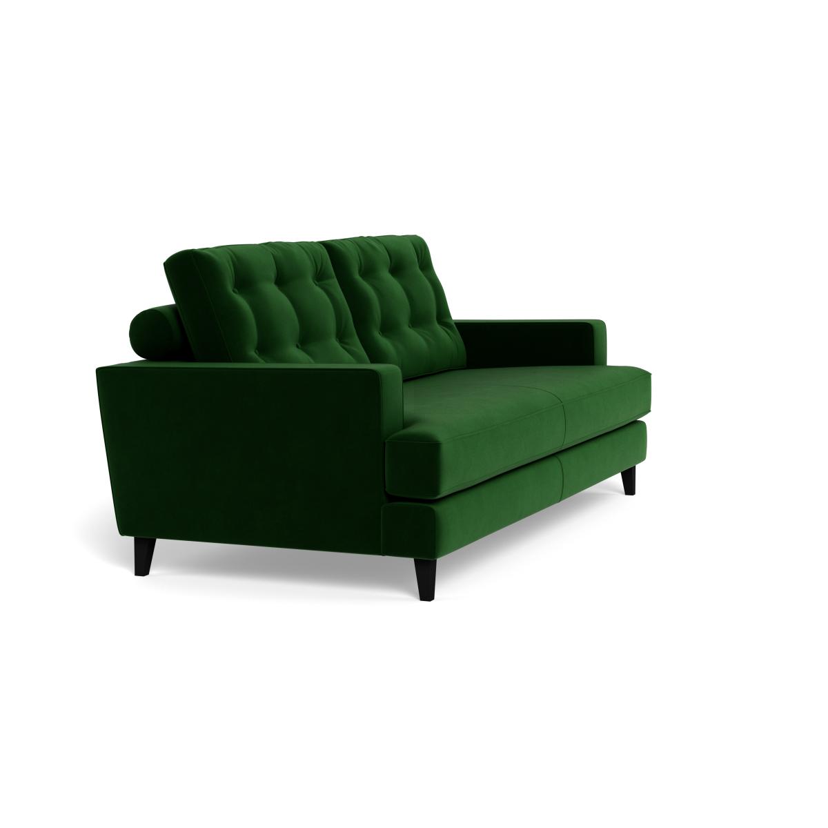 Heal's Mistral 3 Seater Sofa Smart Velvet Forest Black Feet – image 3