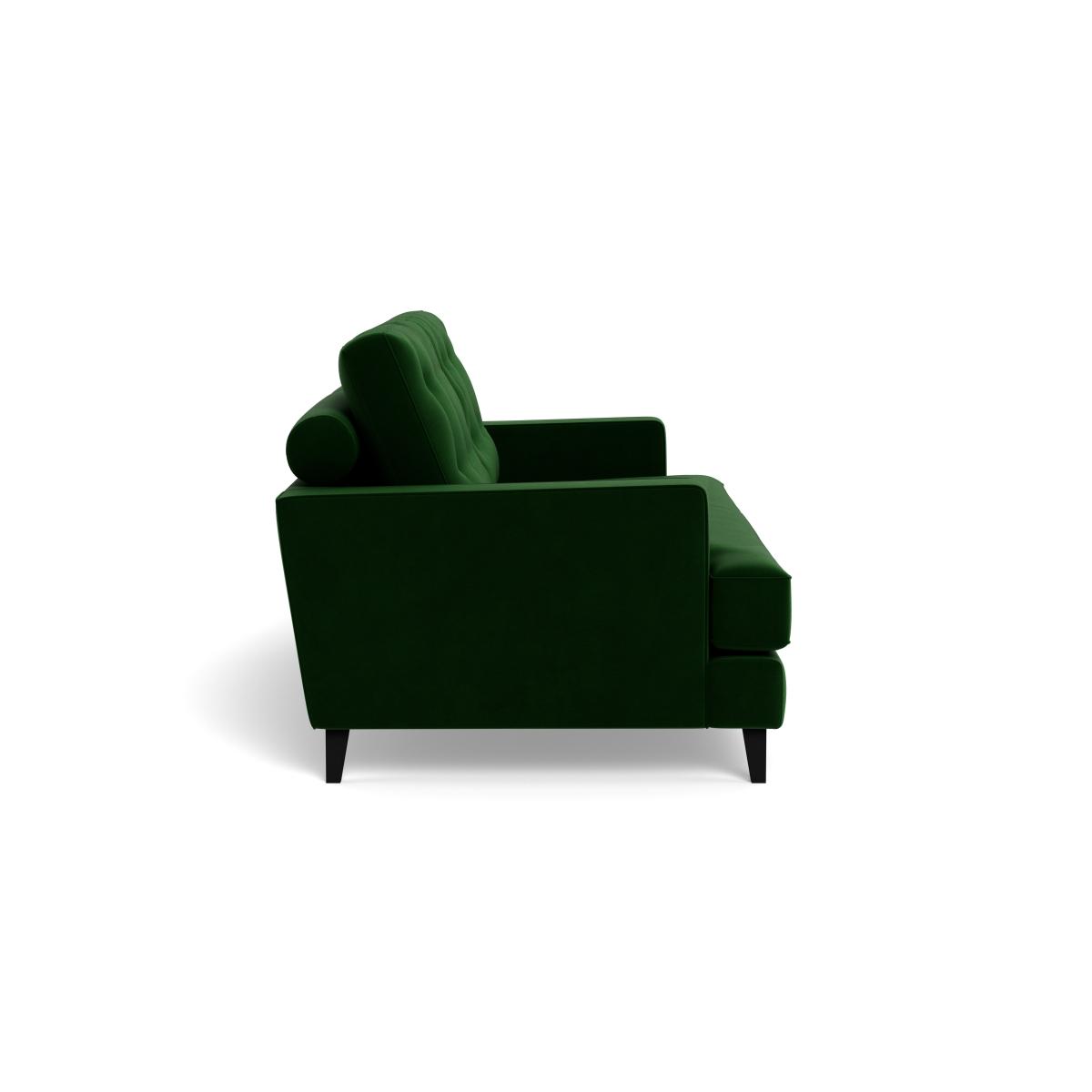 Heal's Mistral 3 Seater Sofa Smart Velvet Forest Black Feet – image 4