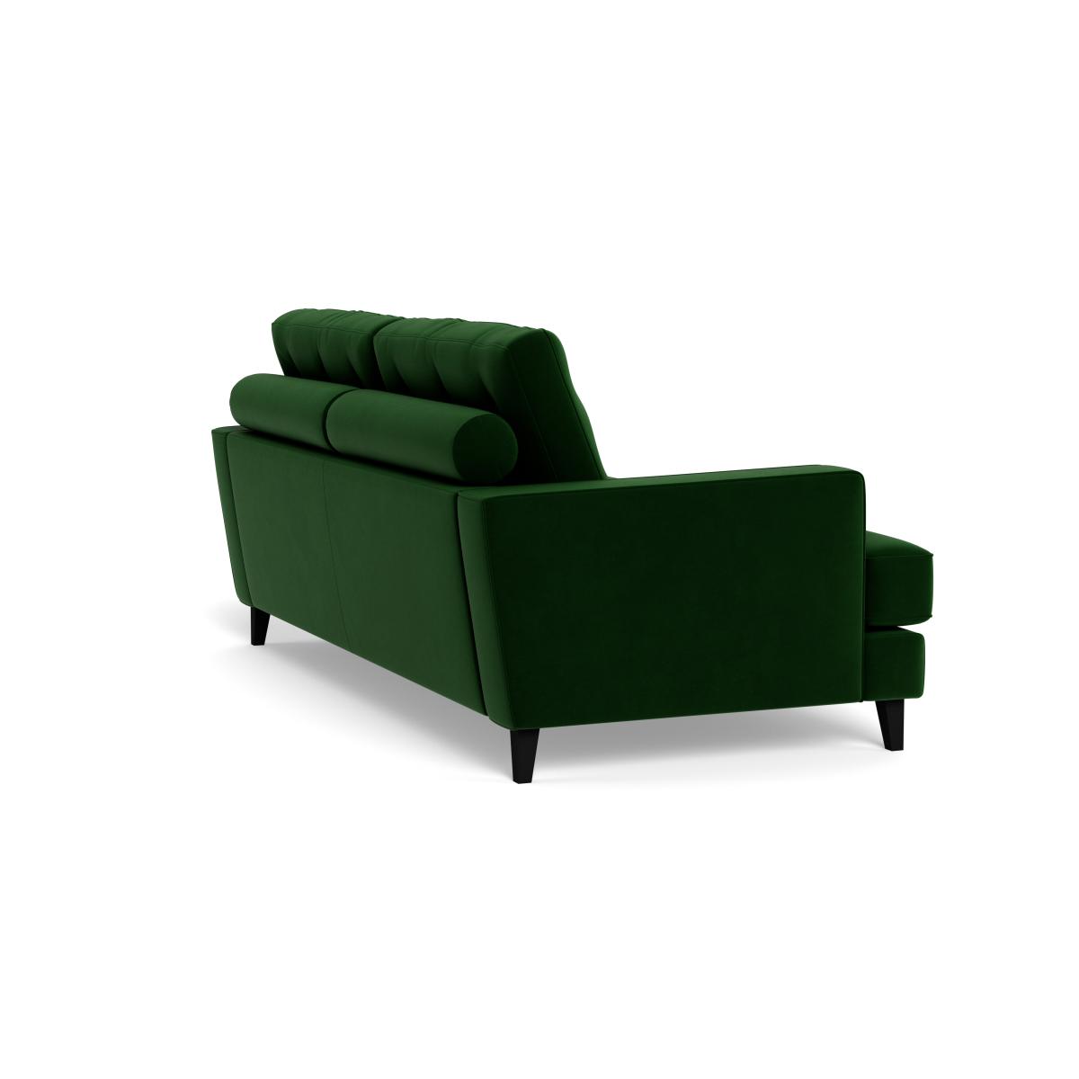 Heal's Mistral 3 Seater Sofa Smart Velvet Forest Black Feet – image 5