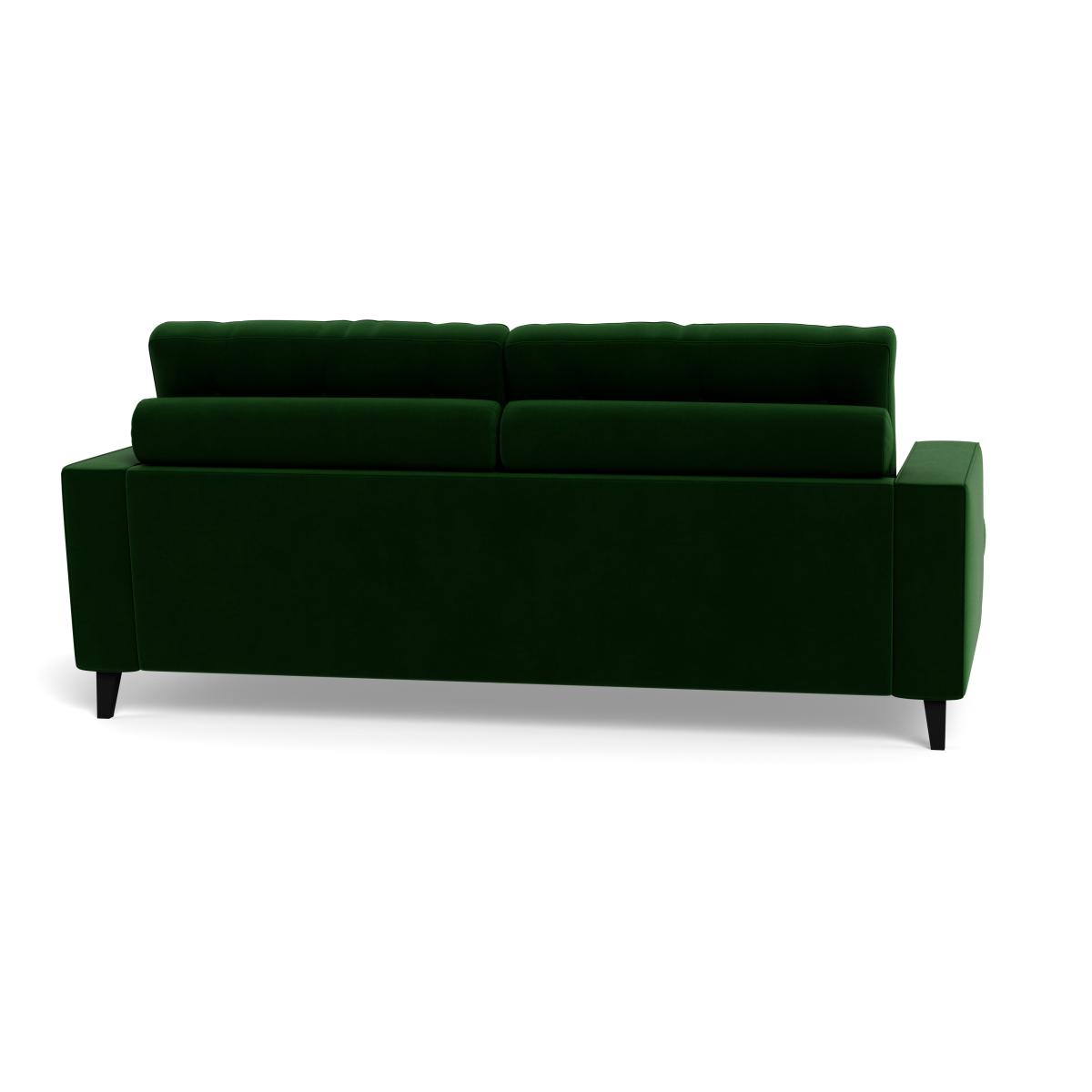Heal's Mistral 3 Seater Sofa Smart Velvet Forest Black Feet – image 6
