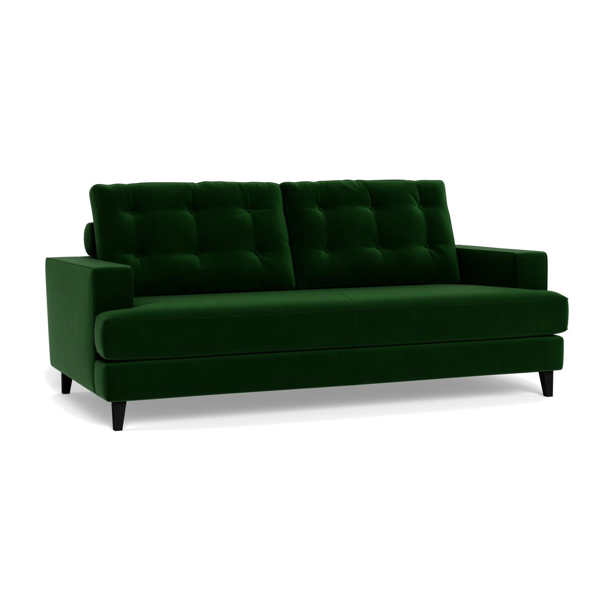 Heal's Mistral 3 Seater Sofa Smart Velvet Forest Black Feet – image 1