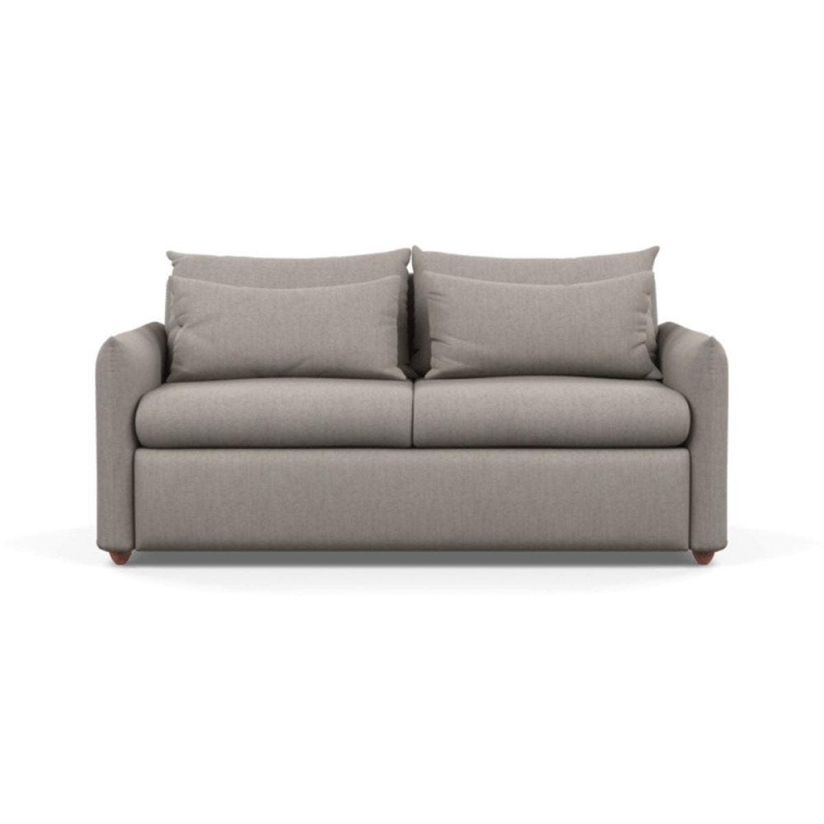 Heal's Pillow 3 Seater Sofa Bed Smart Linen Grey Black Painted Oak Feet - Heal's UK Furniture – image 19