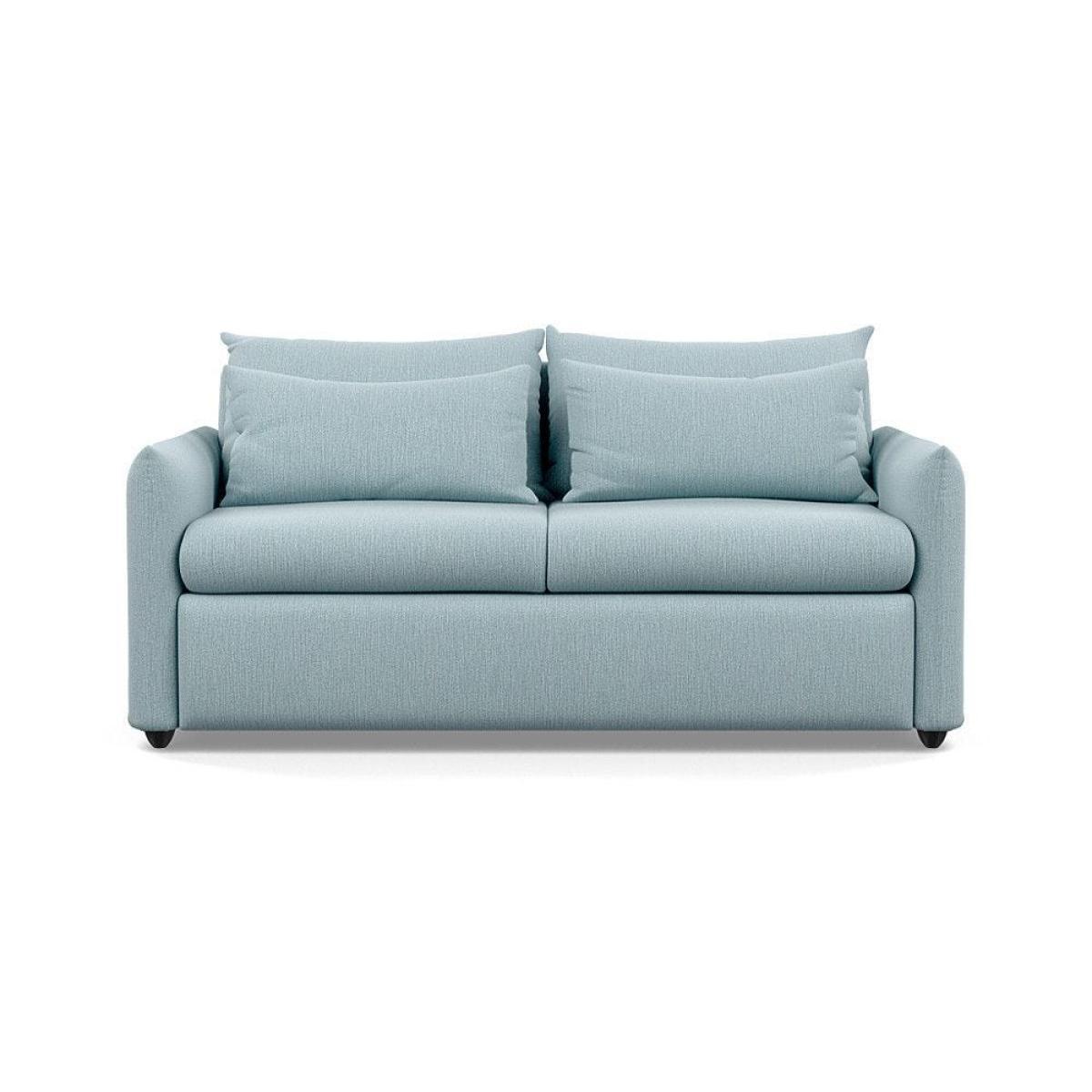 Heal's Pillow 3 Seater Sofa Bed Smart Linen Grey Black Painted Oak Feet - Heal's UK Furniture – image 25