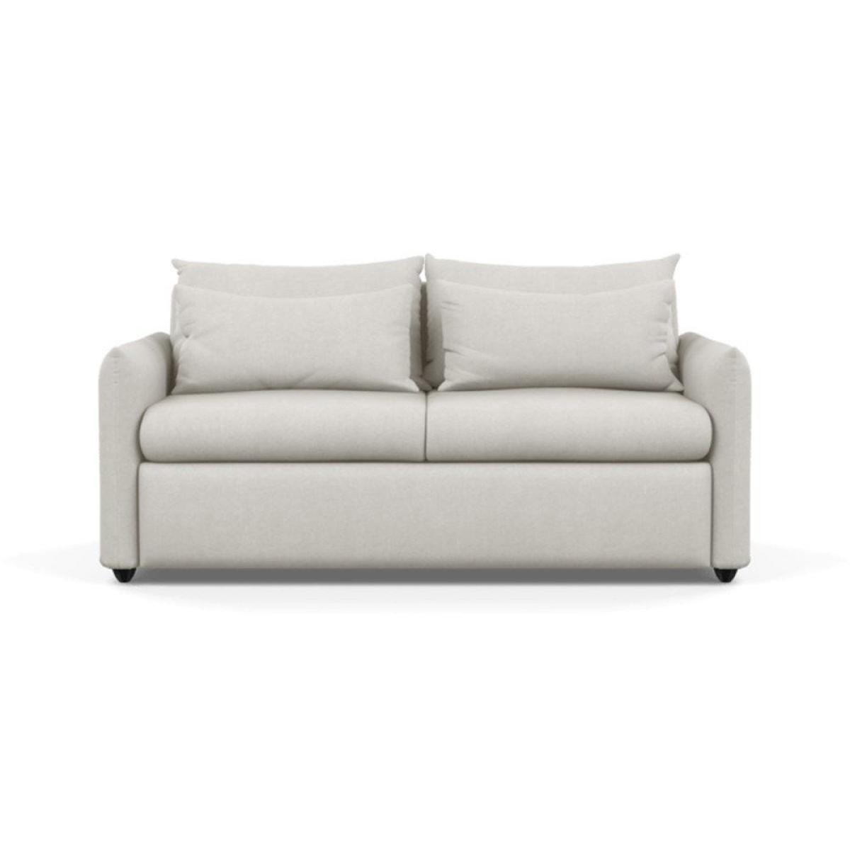 Heal's Pillow 3 Seater Sofa Bed Smart Linen Grey Black Painted Oak Feet - Heal's UK Furniture – image 27