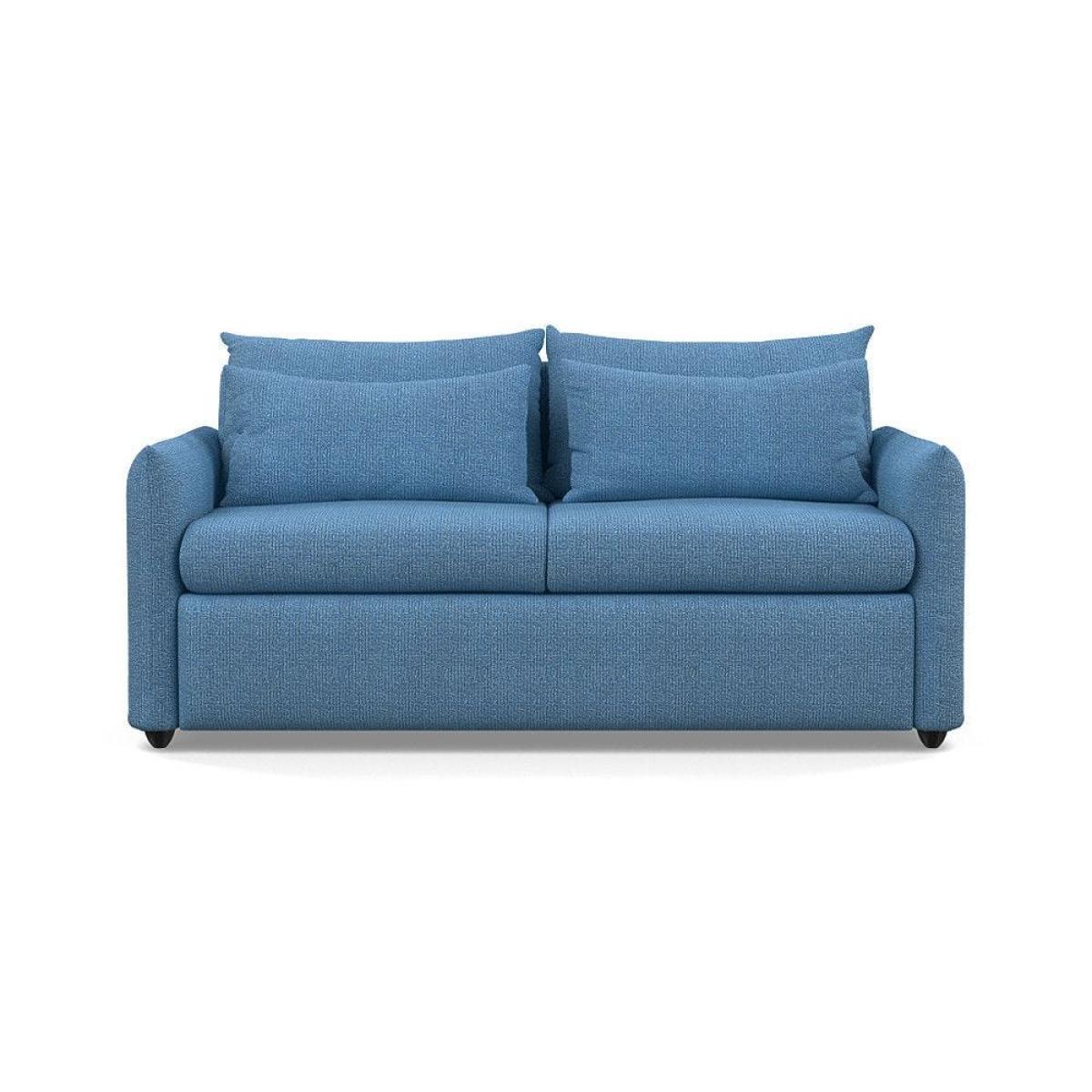 Heal's Pillow 3 Seater Sofa Bed Smart Linen Grey Black Painted Oak Feet - Heal's UK Furniture – image 31