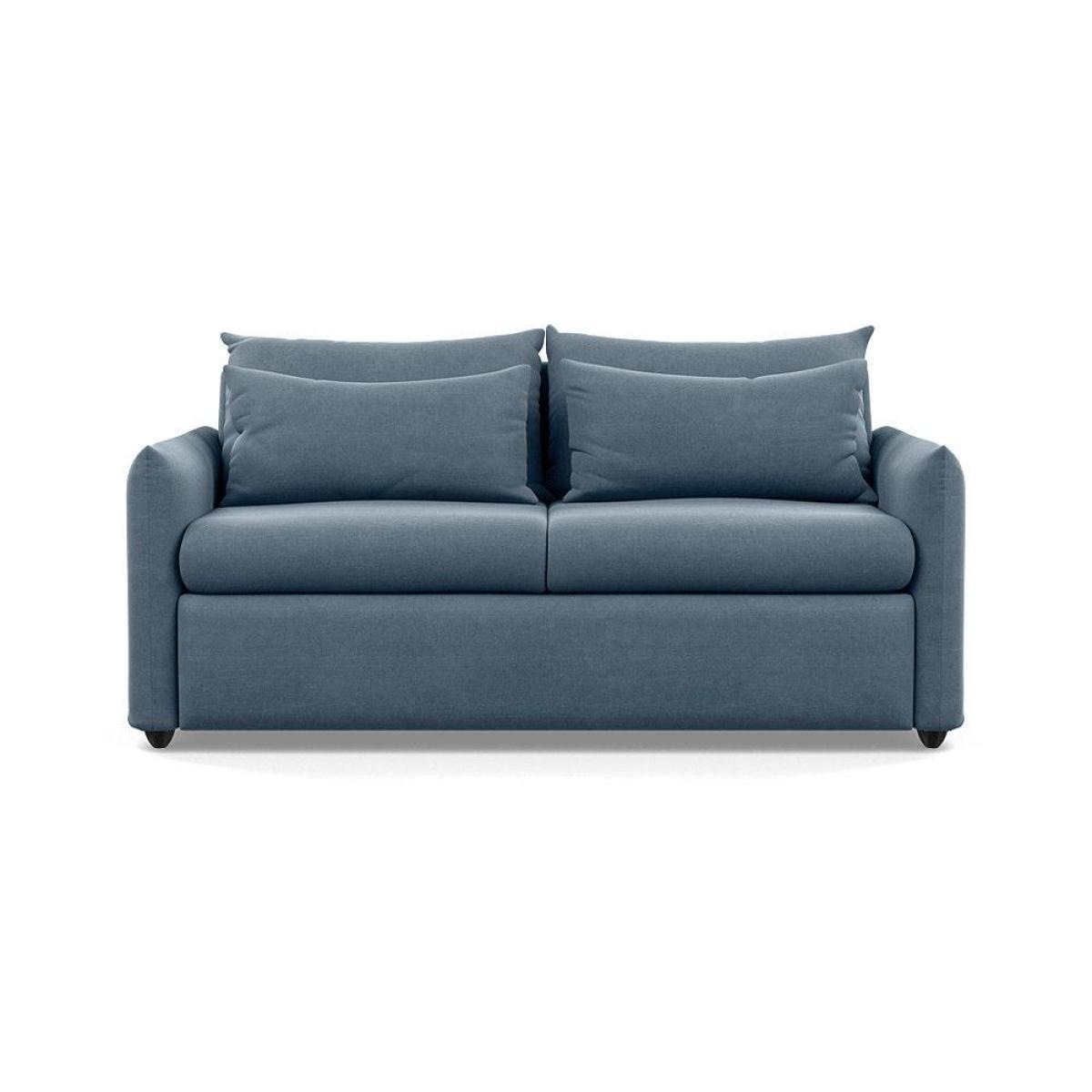 Heal's Pillow 3 Seater Sofa Bed Smart Linen Grey Black Painted Oak Feet - Heal's UK Furniture – image 40