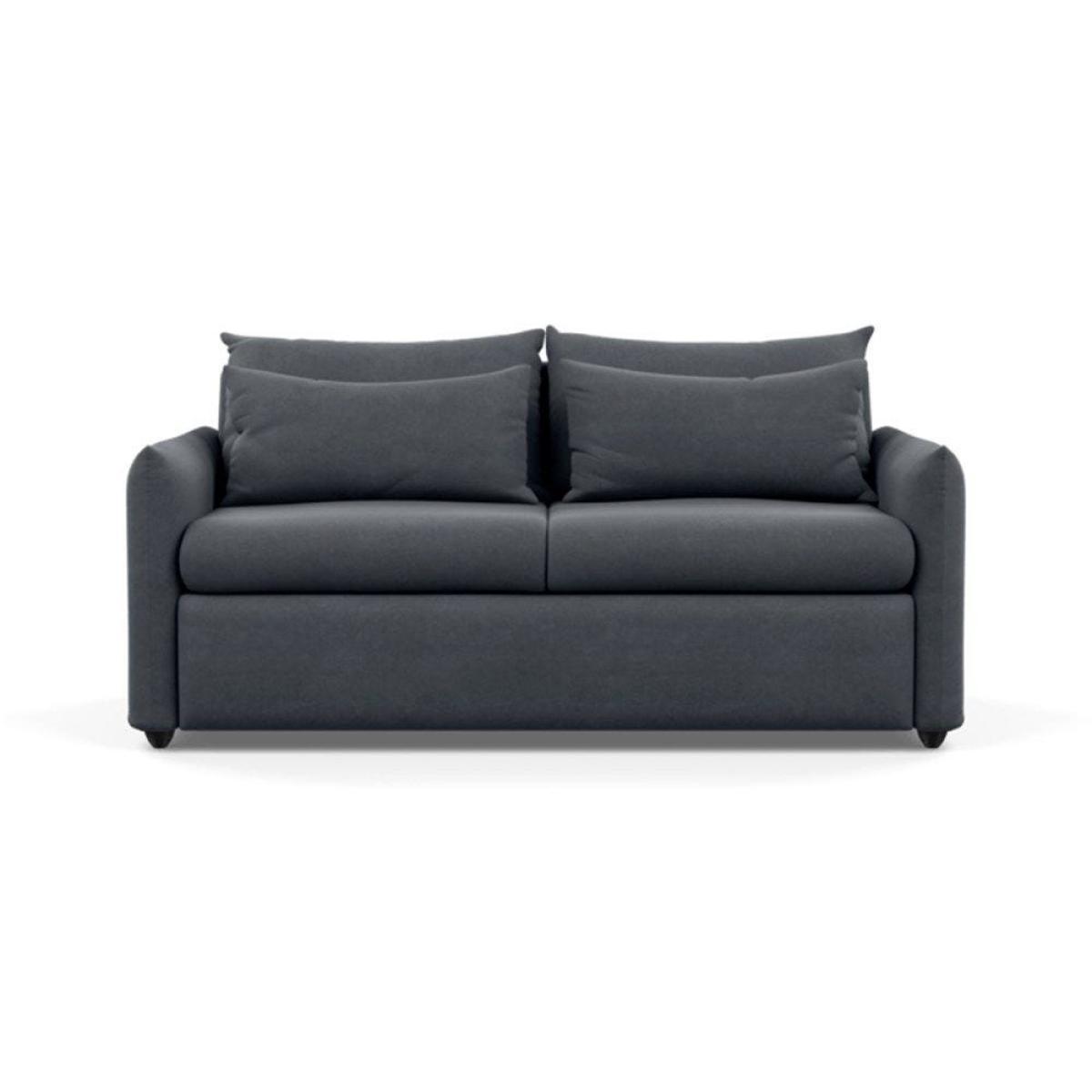 Heal's Pillow 3 Seater Sofa Bed Smart Linen Grey Black Painted Oak Feet - Heal's UK Furniture – image 42