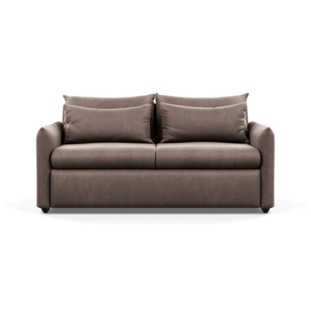 Heal's Pillow 3 Seater Sofa Bed Smart Linen Grey Black Painted Oak Feet - Heal's UK Furniture – image 44
