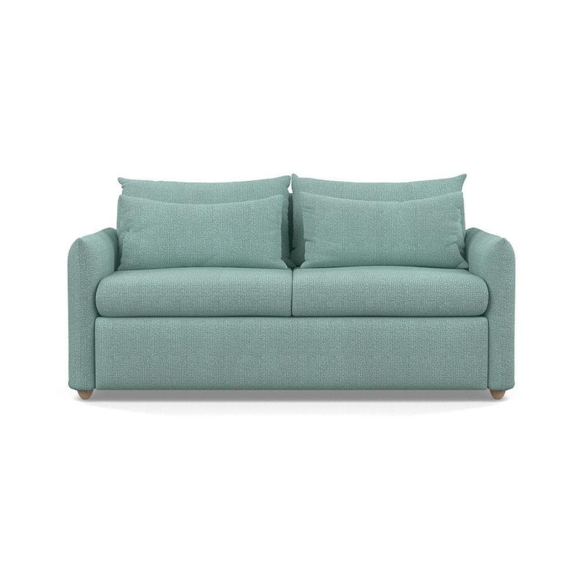 Heal's Pillow 3 Seater Sofa Bed Smart Linen Grey Black Painted Oak Feet - Heal's UK Furniture – image 46