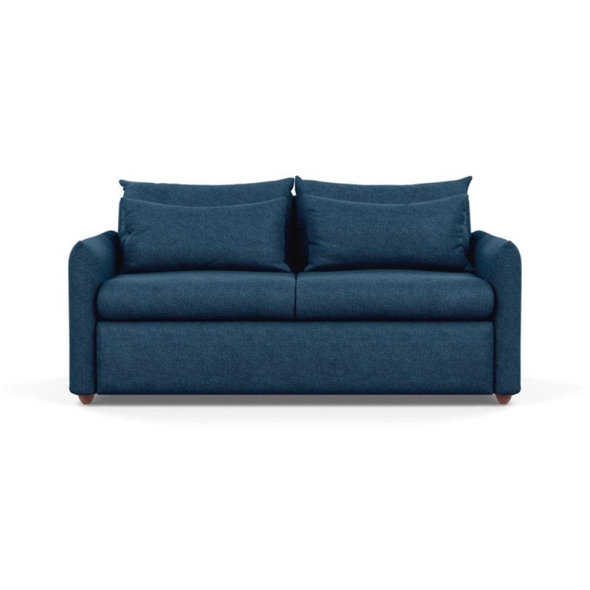 Heal's Pillow 3 Seater Sofa Bed Smart Linen Grey Black Painted Oak Feet - Heal's UK Furniture – image 7