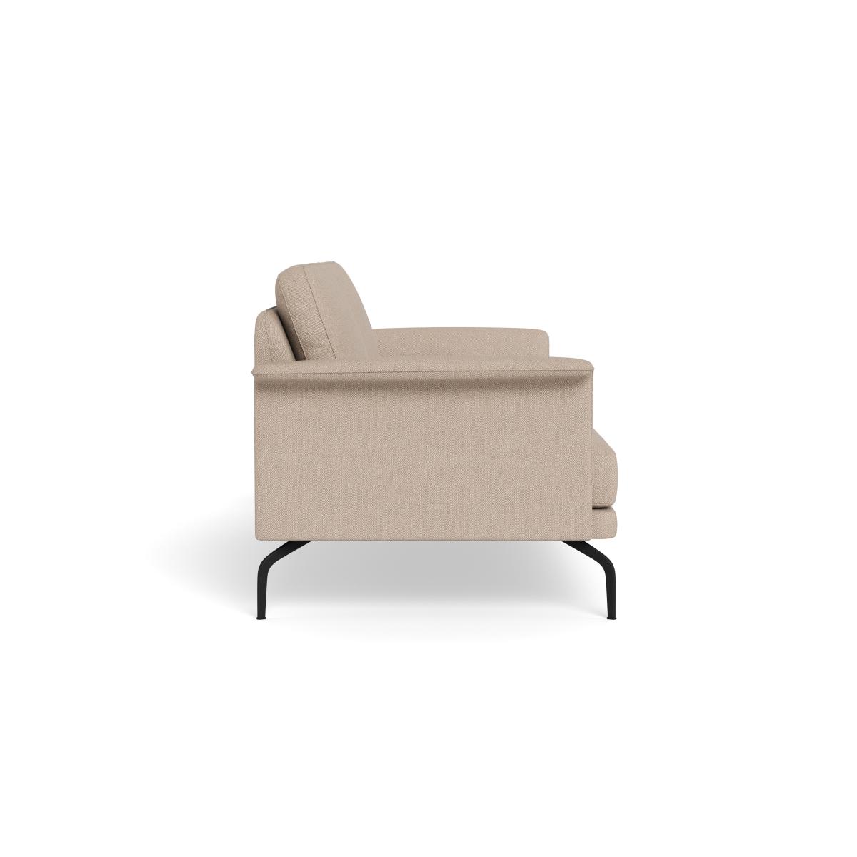 Heal's Iver 3 Seater Sofa Boucle Tweed Pearl Black Feet – image 3