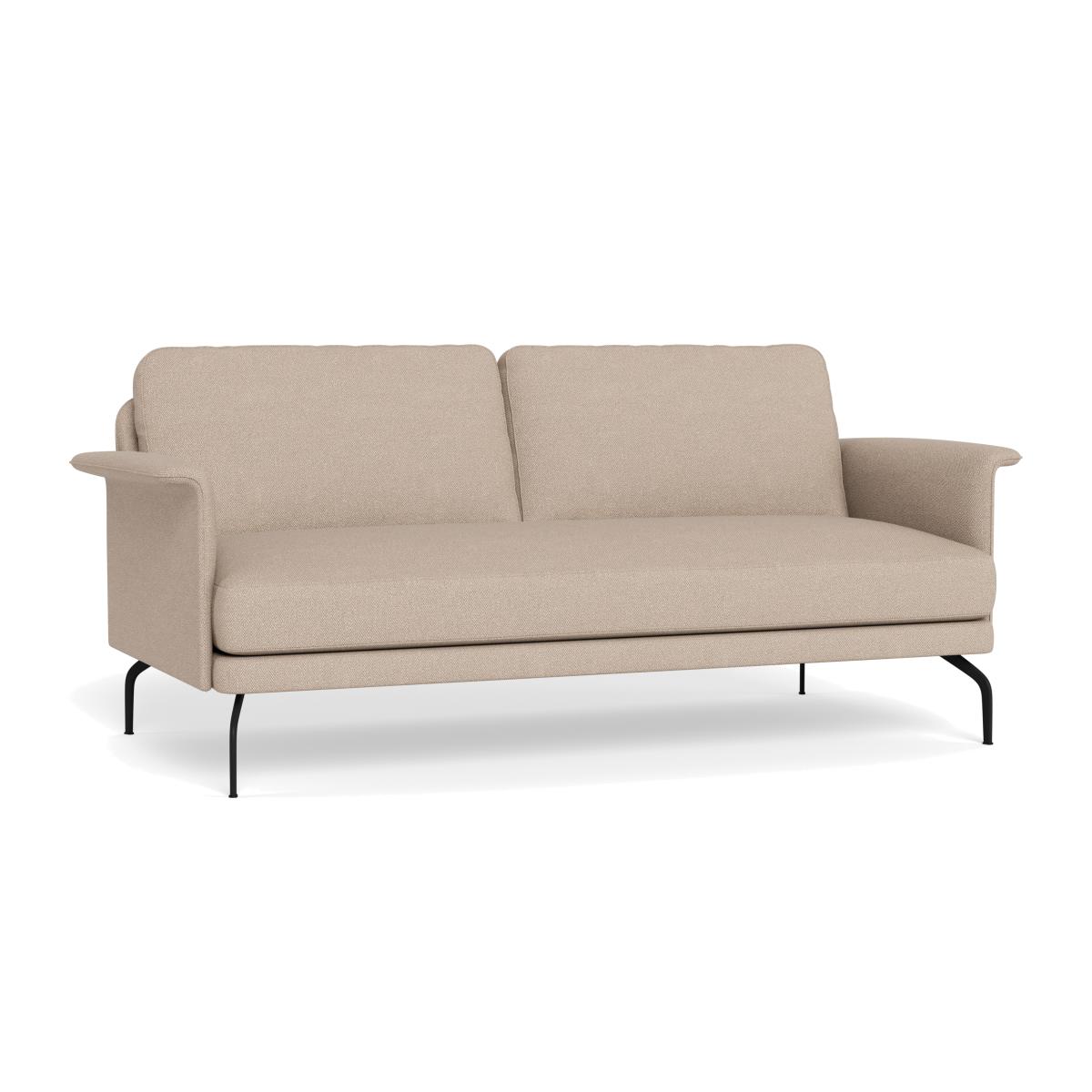 Heal's Iver 3 Seater Sofa Boucle Tweed Pearl Black Feet – image 1
