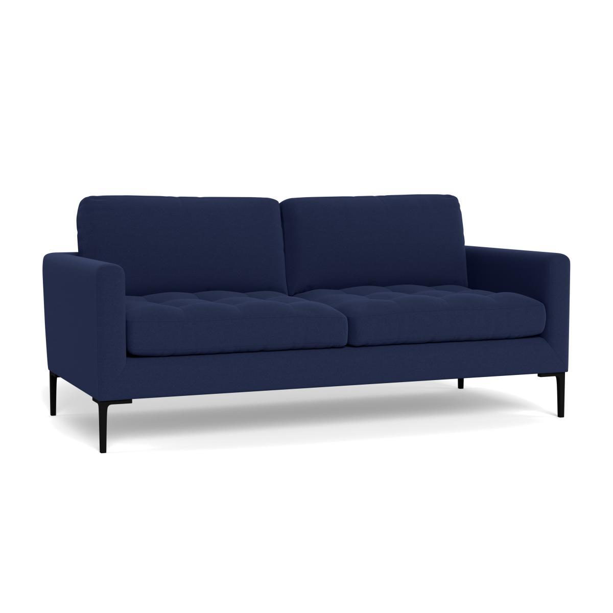 Heal's Eton 3 Seater Sofa Melton Wool New Navy Brass Feet - Heal's UK Furniture – image 1