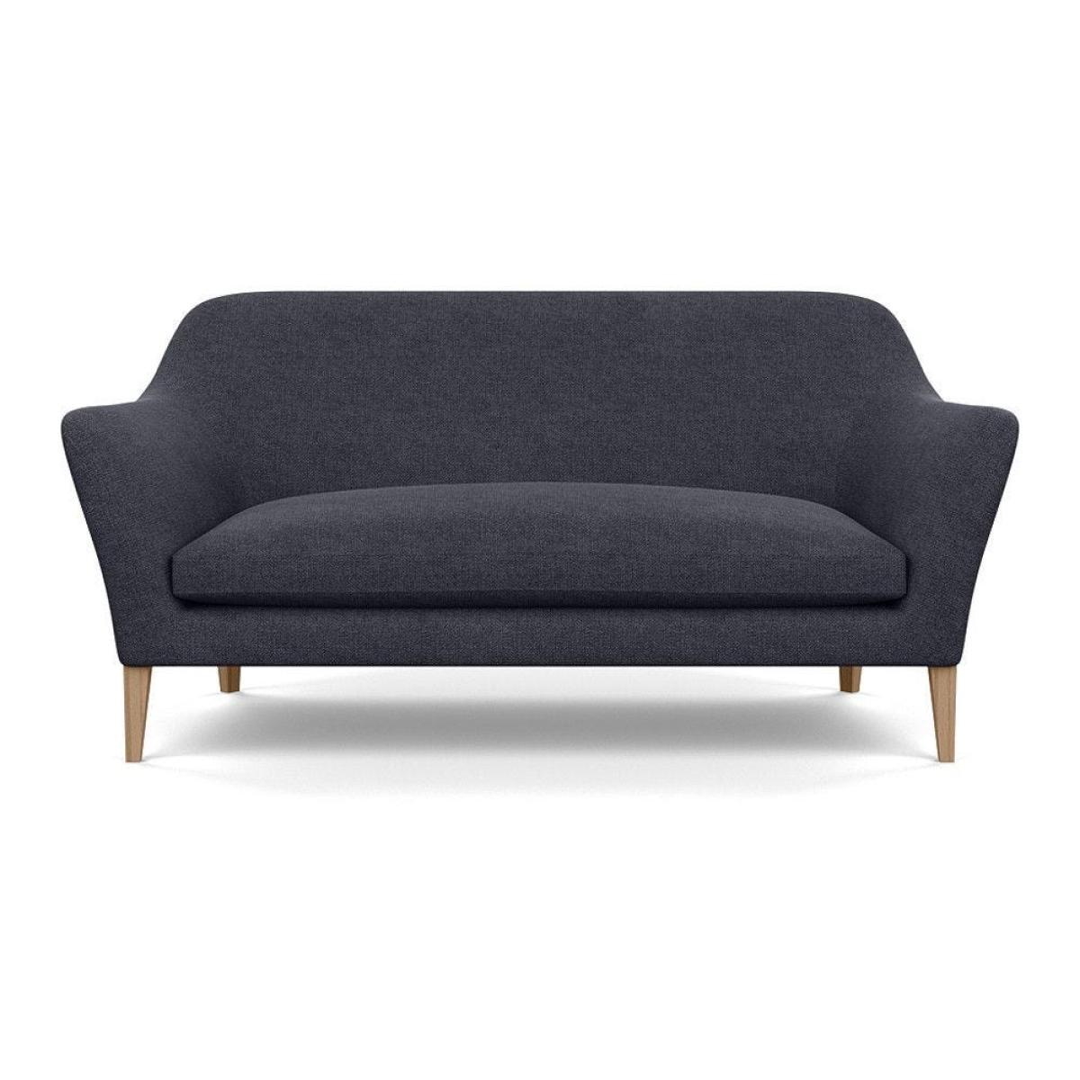 Heal's Wallis 3 Seater Sofa Velvet Midnight Walnut Feet - Heal's UK Furniture – image 26