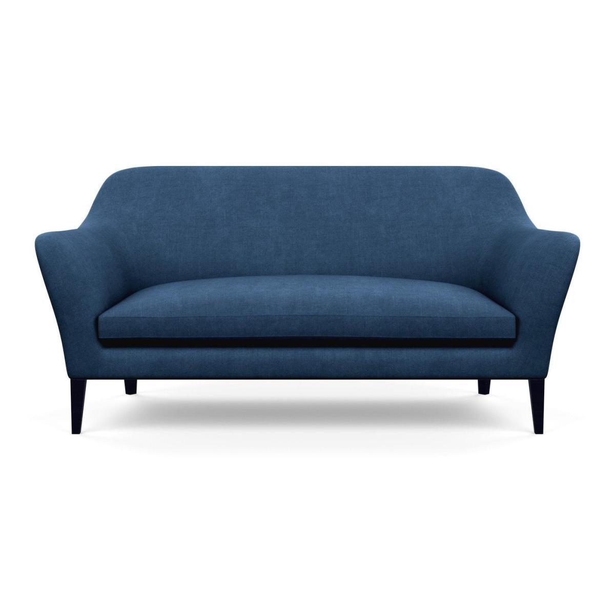 Heal's Wallis 3 Seater Sofa Velvet Midnight Walnut Feet - Heal's UK Furniture – image 4