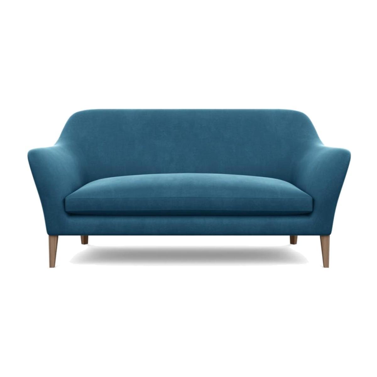Heal's Wallis 3 Seater Sofa Velvet Midnight Walnut Feet - Heal's UK Furniture – image 1