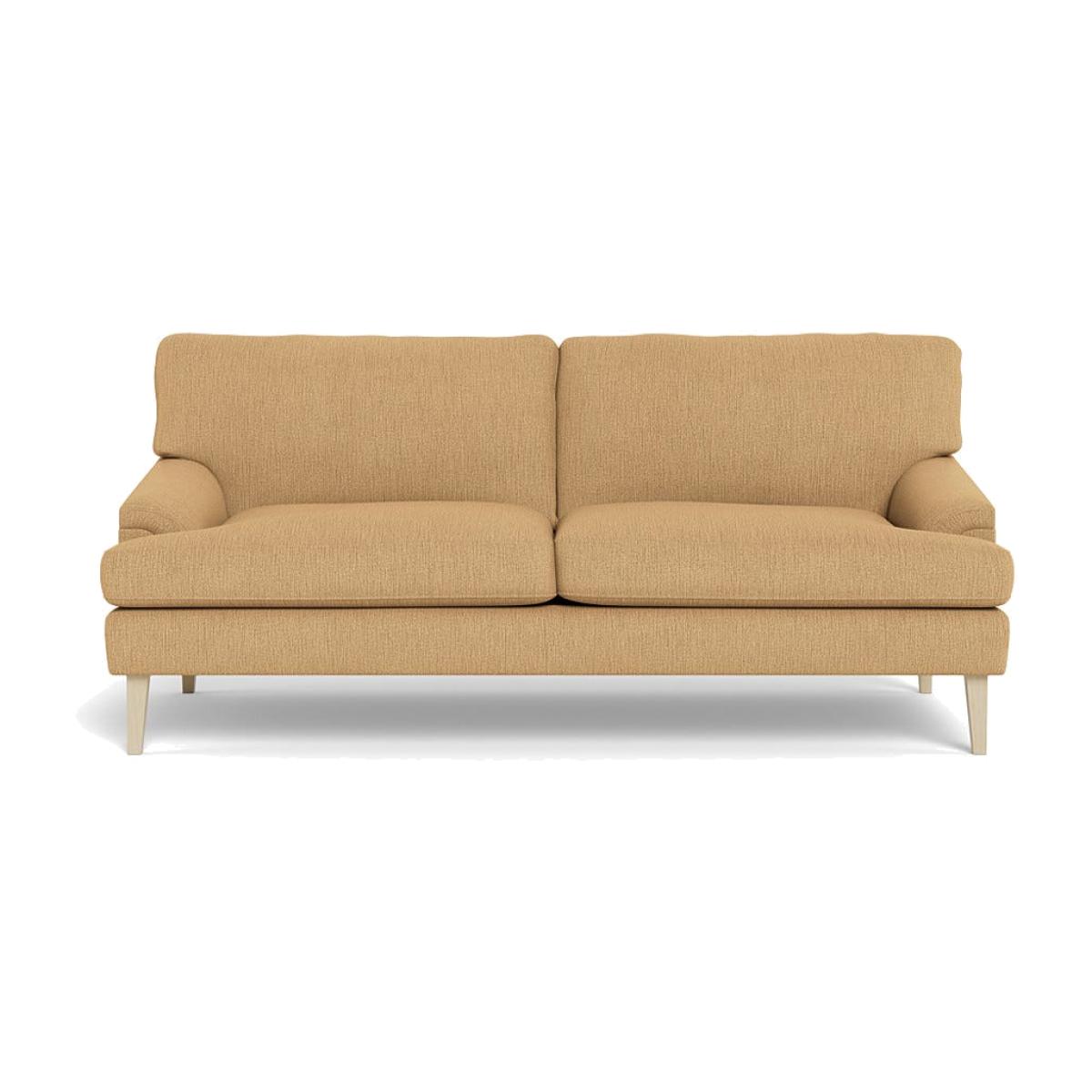 Heal's Stanton 3 Seater Sofa Smart Linen Mix Sand Natural Feet