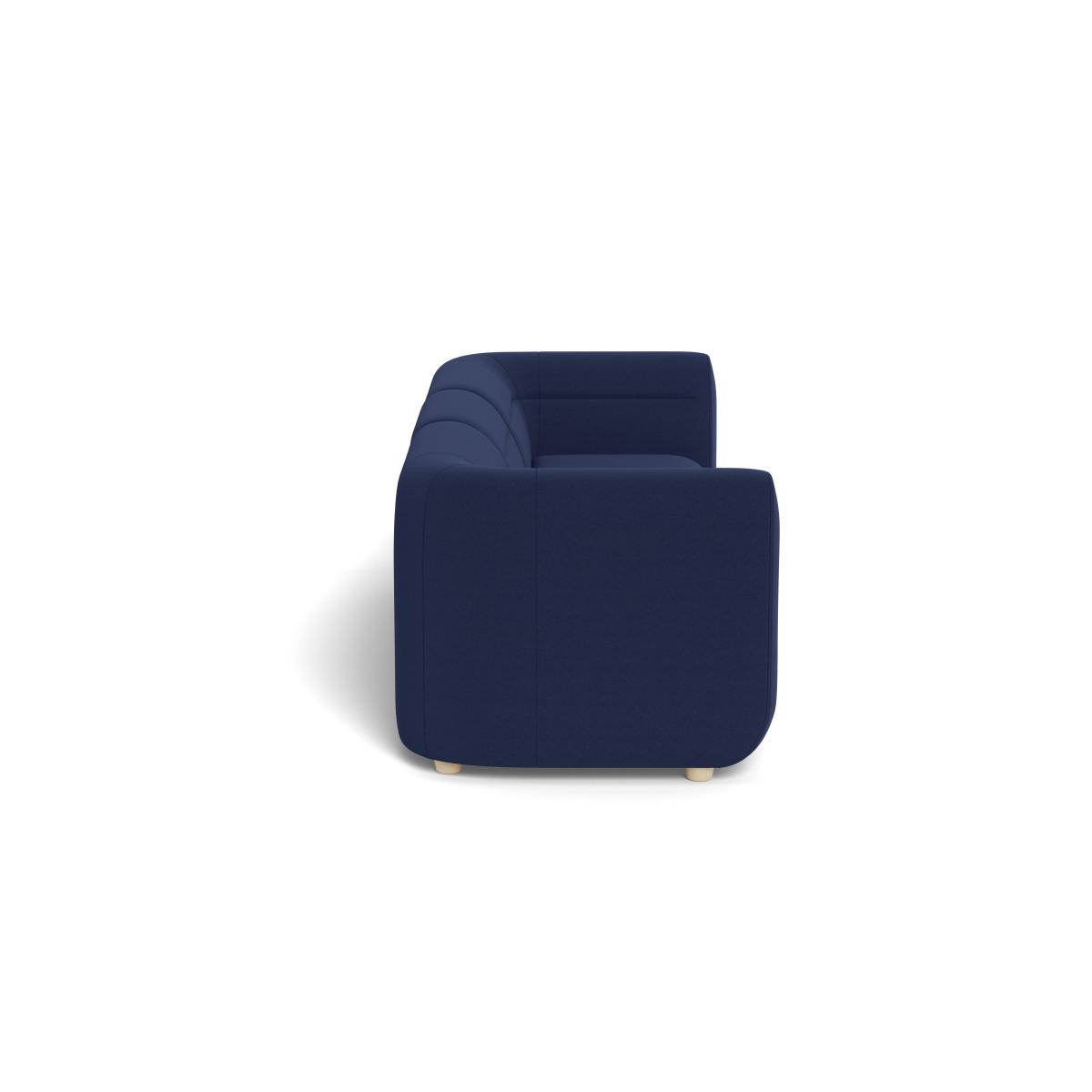 Heal's Lilli 3 Seater Sofa Melton Wool New Navy Natural Ash Feet - Heal's UK Furniture – image 3