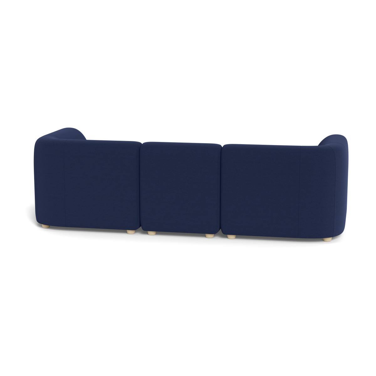 Heal's Lilli 3 Seater Sofa Melton Wool New Navy Natural Ash Feet - Heal's UK Furniture – image 5