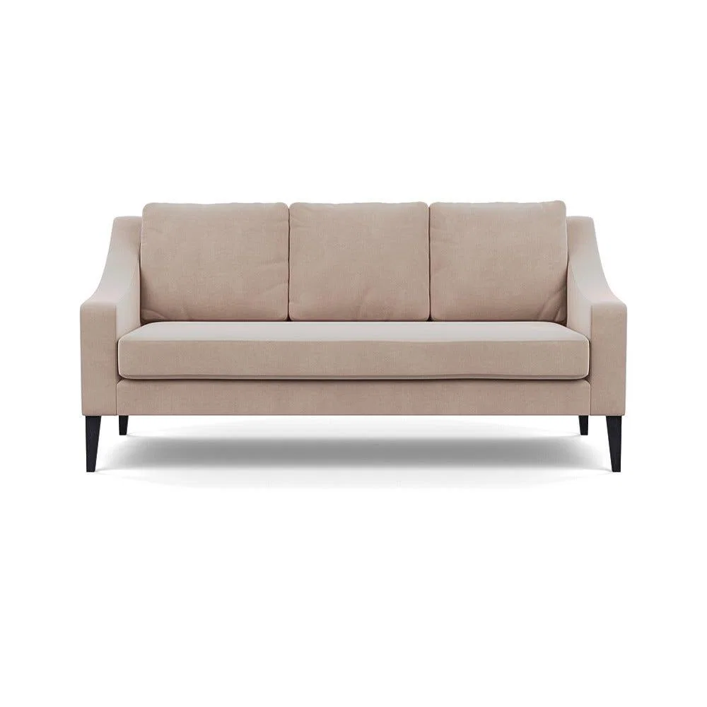 Heal's Richmond 3 Seater Sofa Smart Velvet Pebble Black Feet – image 2