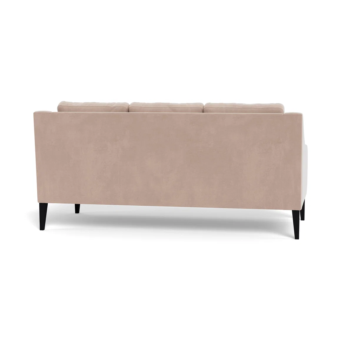 Heal's Richmond 3 Seater Sofa Smart Velvet Pebble Black Feet – image 6