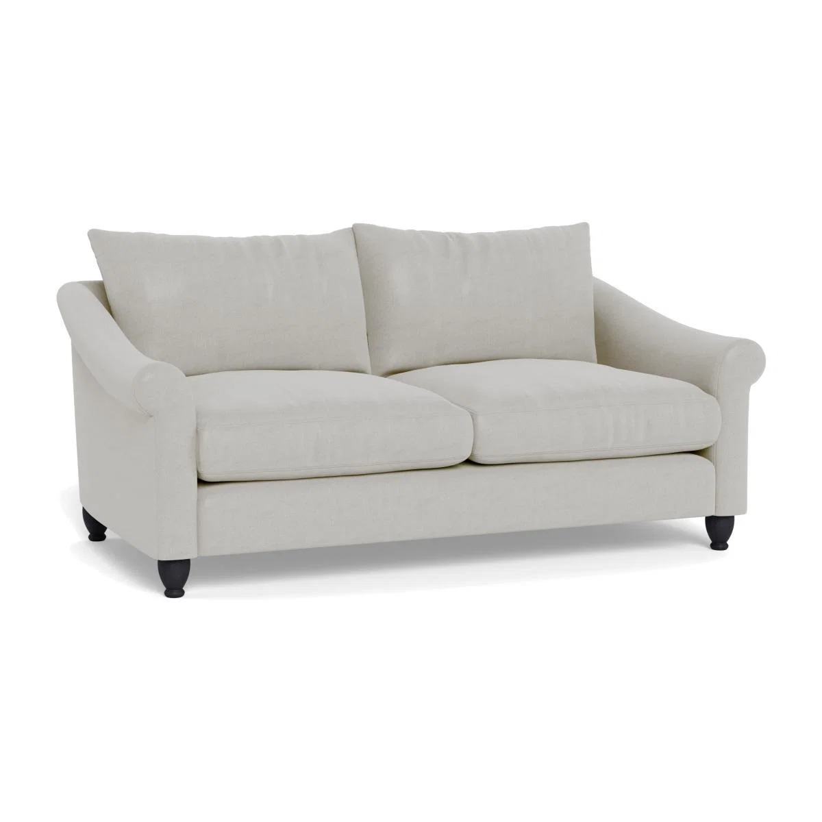 Heal's Devon 3 Seater Capelo LinenCotton Sea Salt Walnut Stain Beech Feet - Heal's UK Furniture – image 1