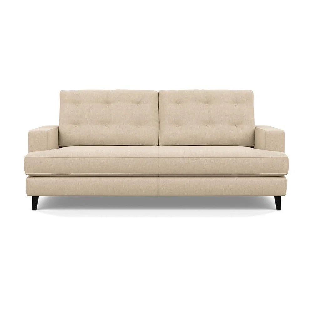 Heal's Mistral 3 Seater Sofa Brushed Cotton Oat Black Feet – image 2