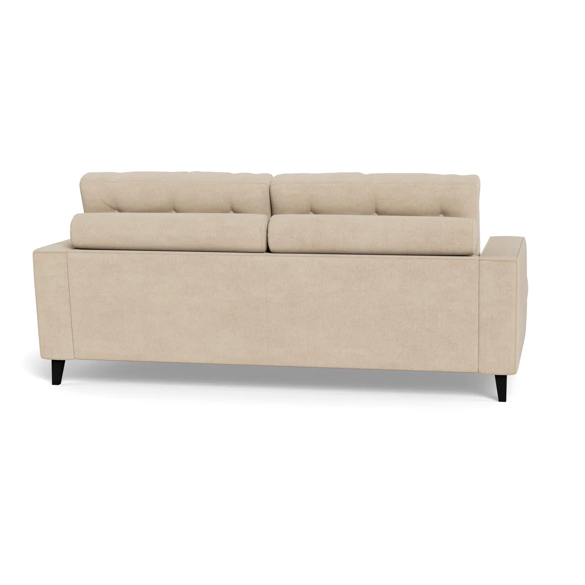 Heal's Mistral 3 Seater Sofa Brushed Cotton Oat Black Feet – image 6