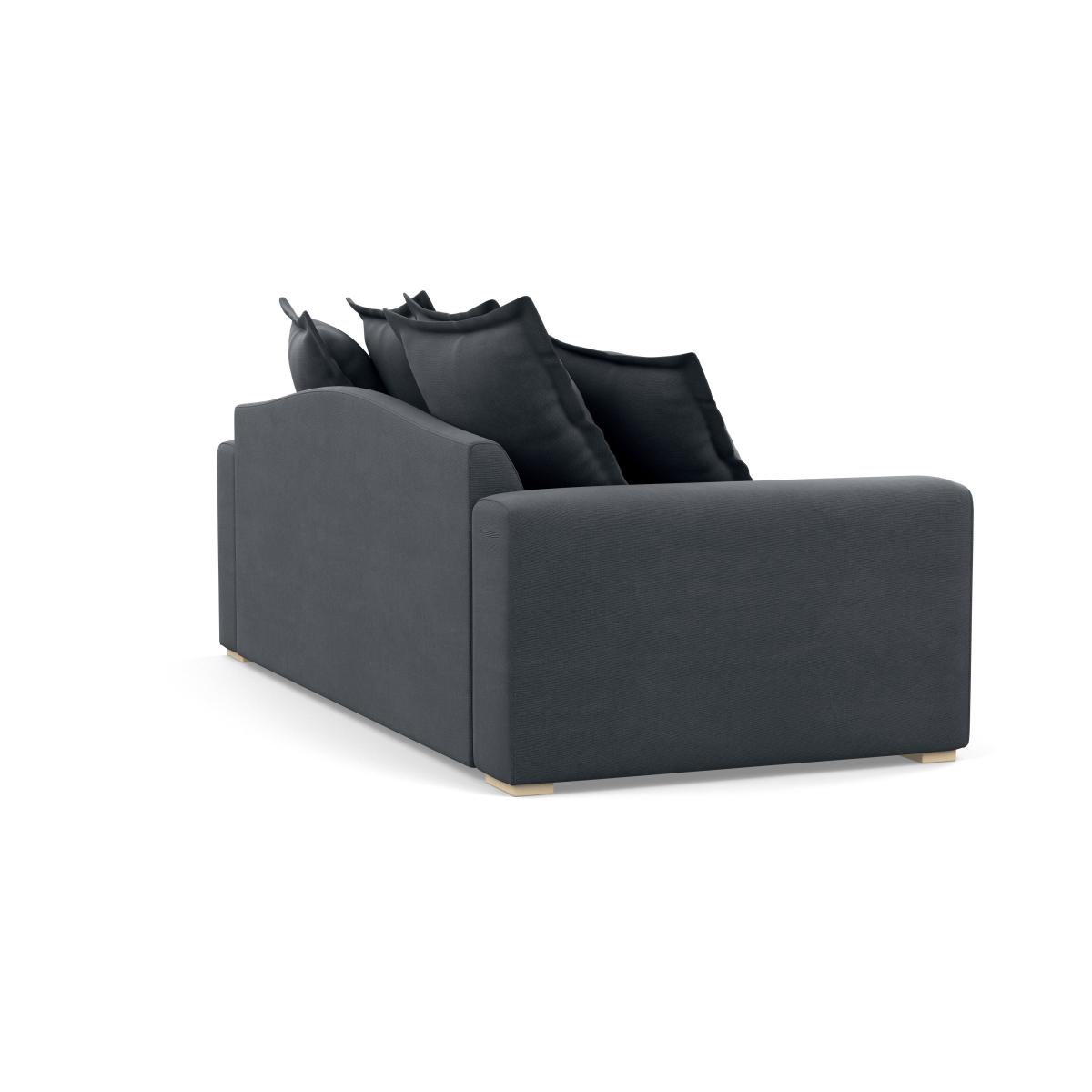 Heal's Brompton 3 Seater Sofa Smart Linen Mix Sand Black Feet - Heal's UK Furniture – image 4