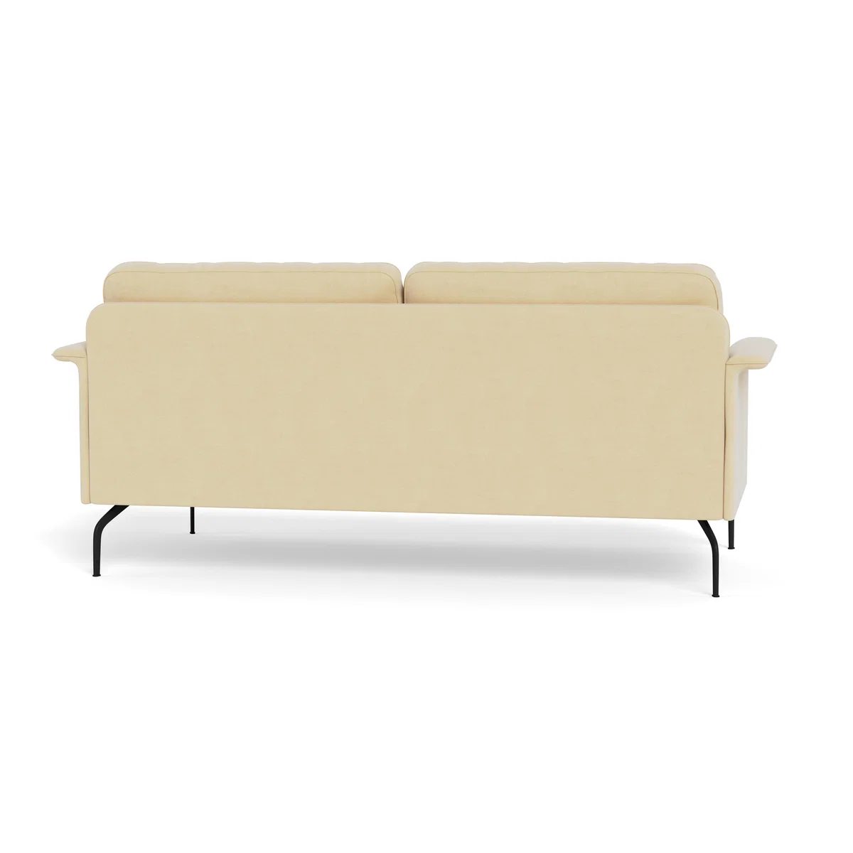 Heal's Iver 3 Seater Sofa Smart Luxe Velvet Biscuit Black Feet – image 6