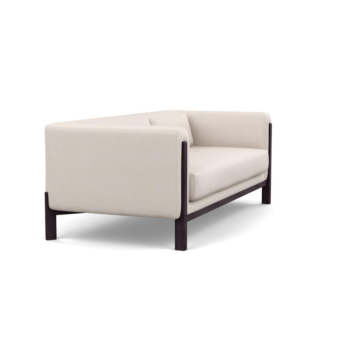 Heal's Massimo 3 Seater Sofa Marylebone Velvet Mocha Walnut Feet - Heal's UK Furniture – image 2
