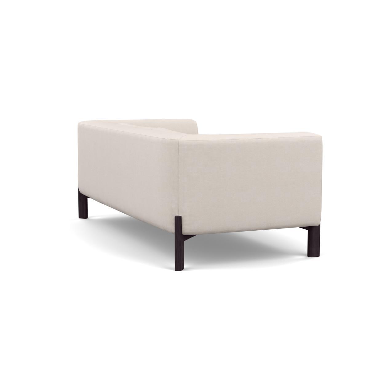 Heal's Massimo 3 Seater Sofa Marylebone Velvet Mocha Walnut Feet - Heal's UK Furniture – image 4