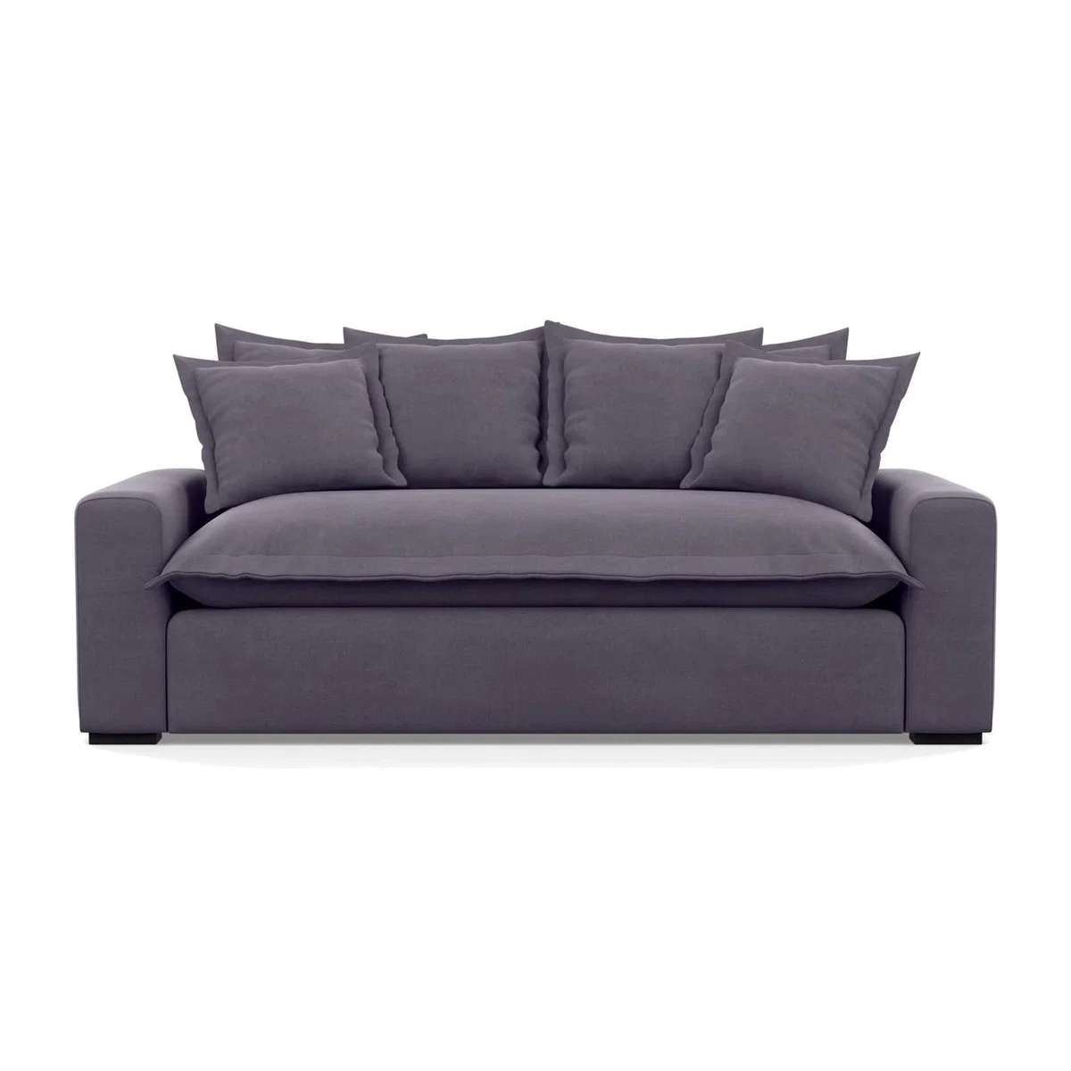 Heal's Brompton 3 Seater Sofa Texture Soot Black Feet - Heal's UK Furniture