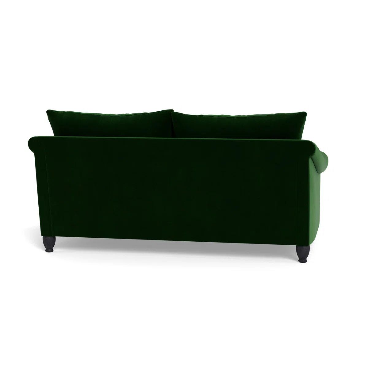 Heal's Devon 3 Seater Smart Velvet Forest Walnut Stain Beech Feet - Heal's UK Furniture – image 5