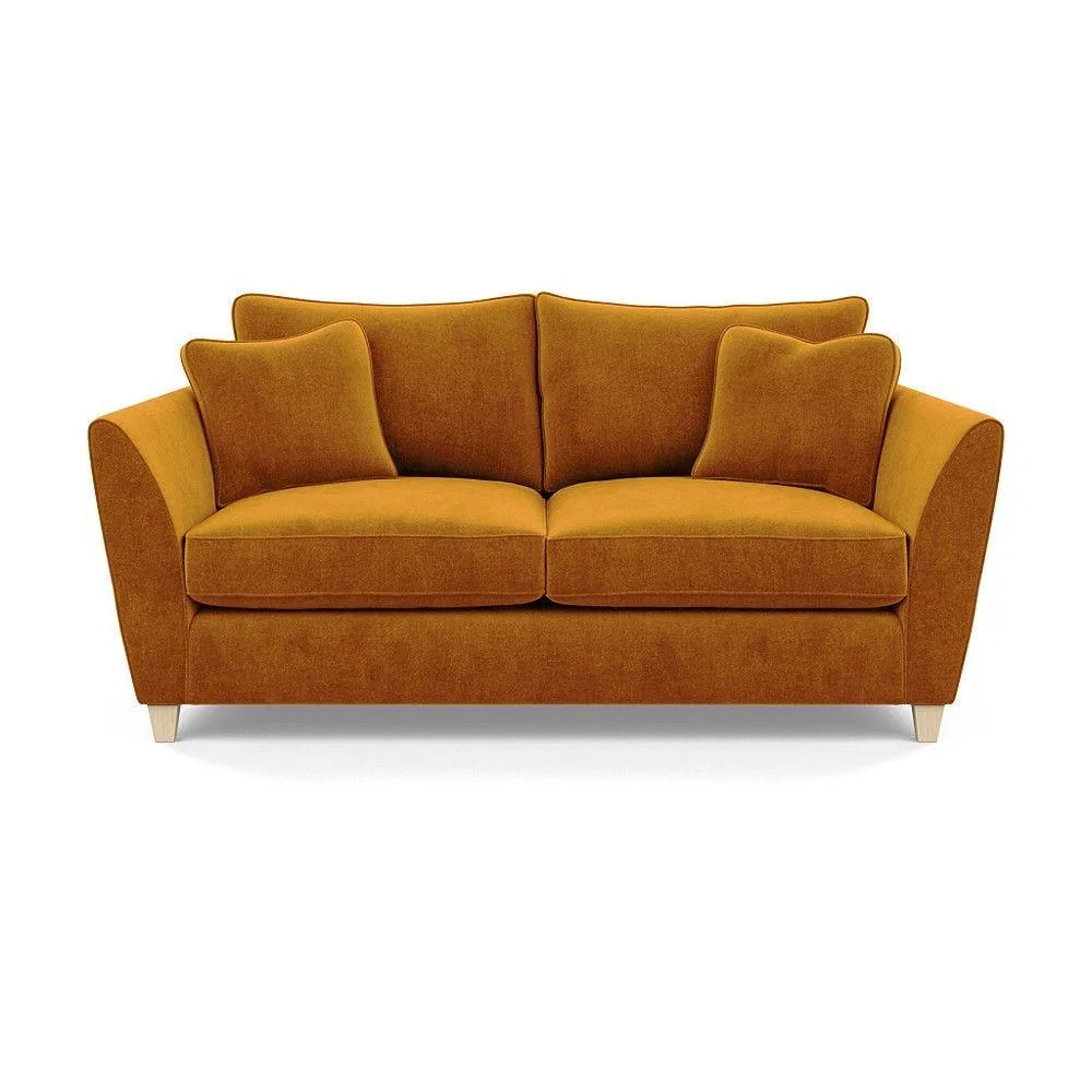 Heal's Torino 3 Seater Sofa Smart Linen Navy Natural Ash Feet - Heal's UK Furniture – image 11