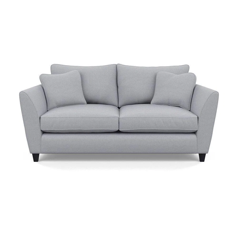 Heal's Torino 3 Seater Sofa Smart Linen Navy Natural Ash Feet - Heal's UK Furniture – image 16