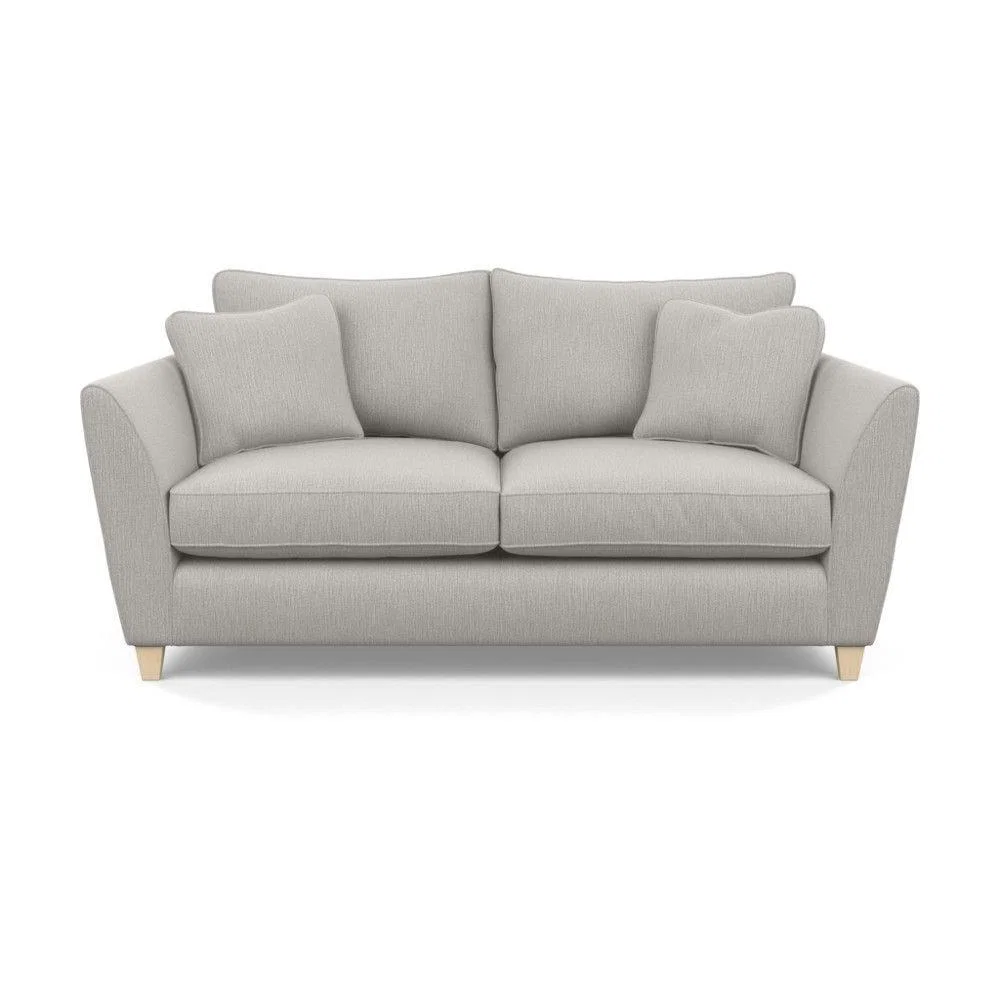 Heal's Torino 3 Seater Sofa Smart Linen Navy Natural Ash Feet - Heal's UK Furniture – image 17