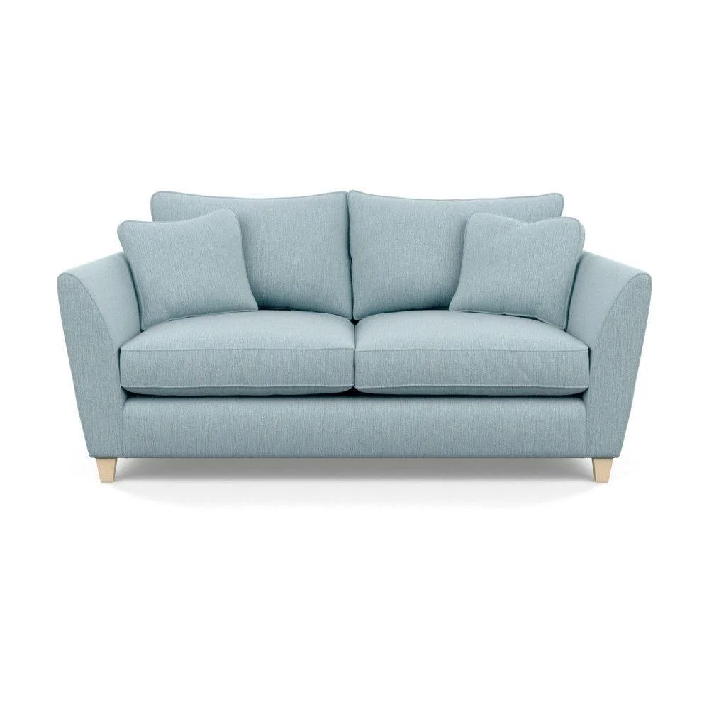 Heal's Torino 3 Seater Sofa Smart Linen Navy Natural Ash Feet - Heal's UK Furniture – image 21