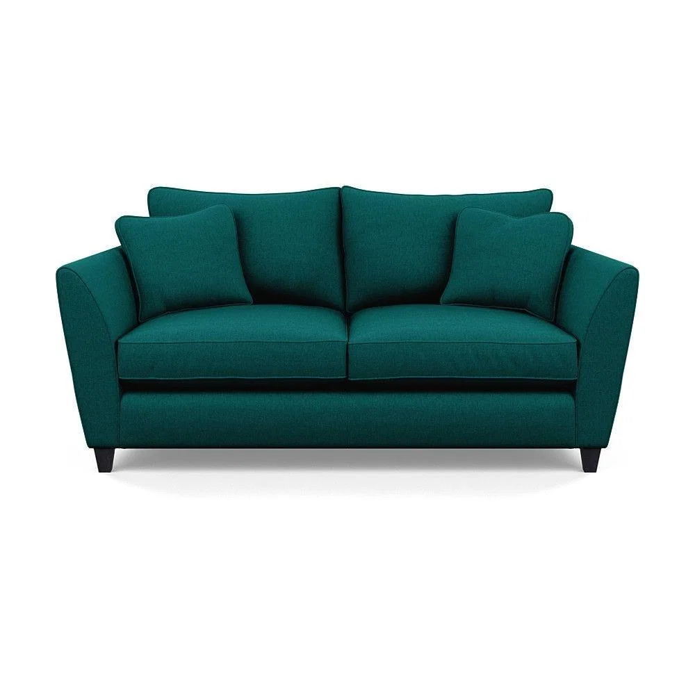 Heal's Torino 3 Seater Sofa Smart Linen Navy Natural Ash Feet - Heal's UK Furniture – image 23