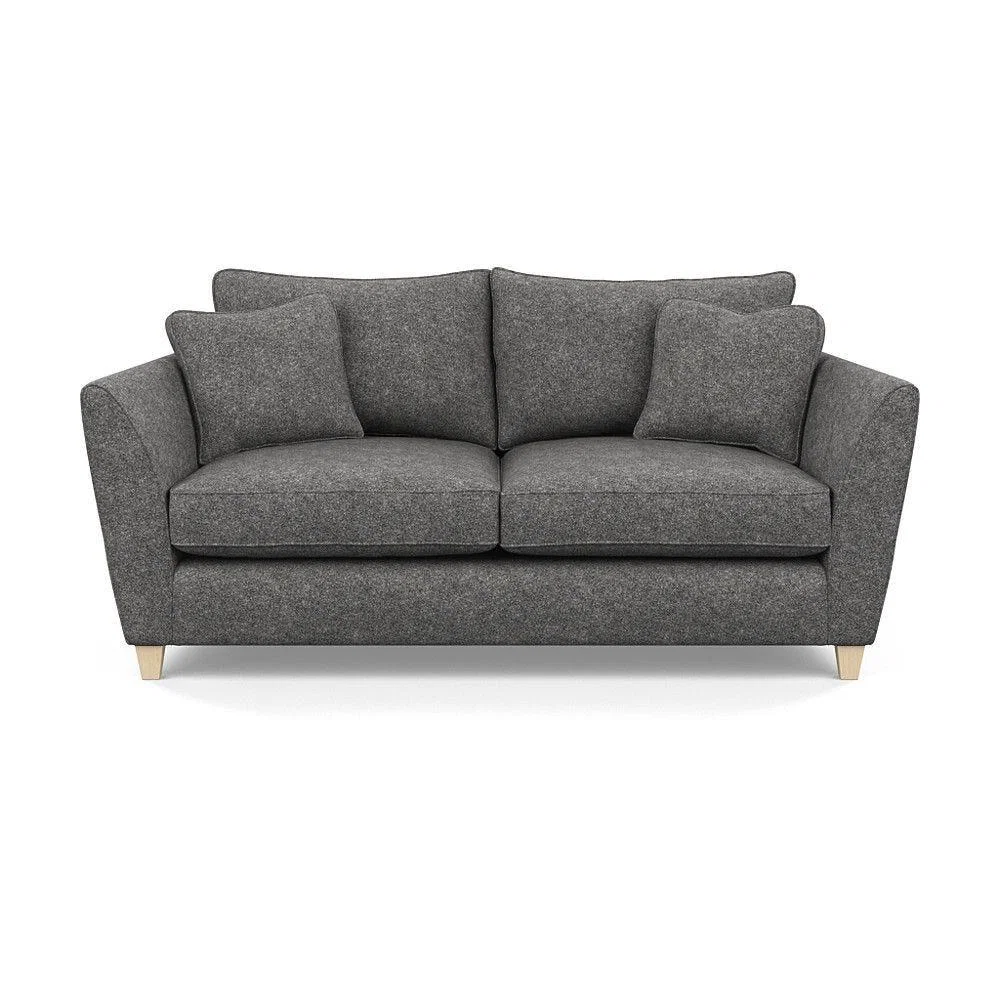 Heal's Torino 3 Seater Sofa Smart Linen Navy Natural Ash Feet - Heal's UK Furniture – image 26