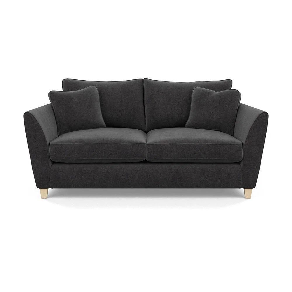 Heal's Torino 3 Seater Sofa Smart Linen Navy Natural Ash Feet - Heal's UK Furniture – image 27