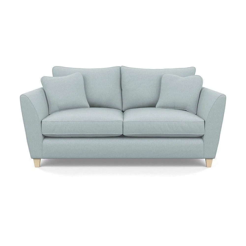 Heal's Torino 3 Seater Sofa Smart Linen Navy Natural Ash Feet - Heal's UK Furniture – image 31