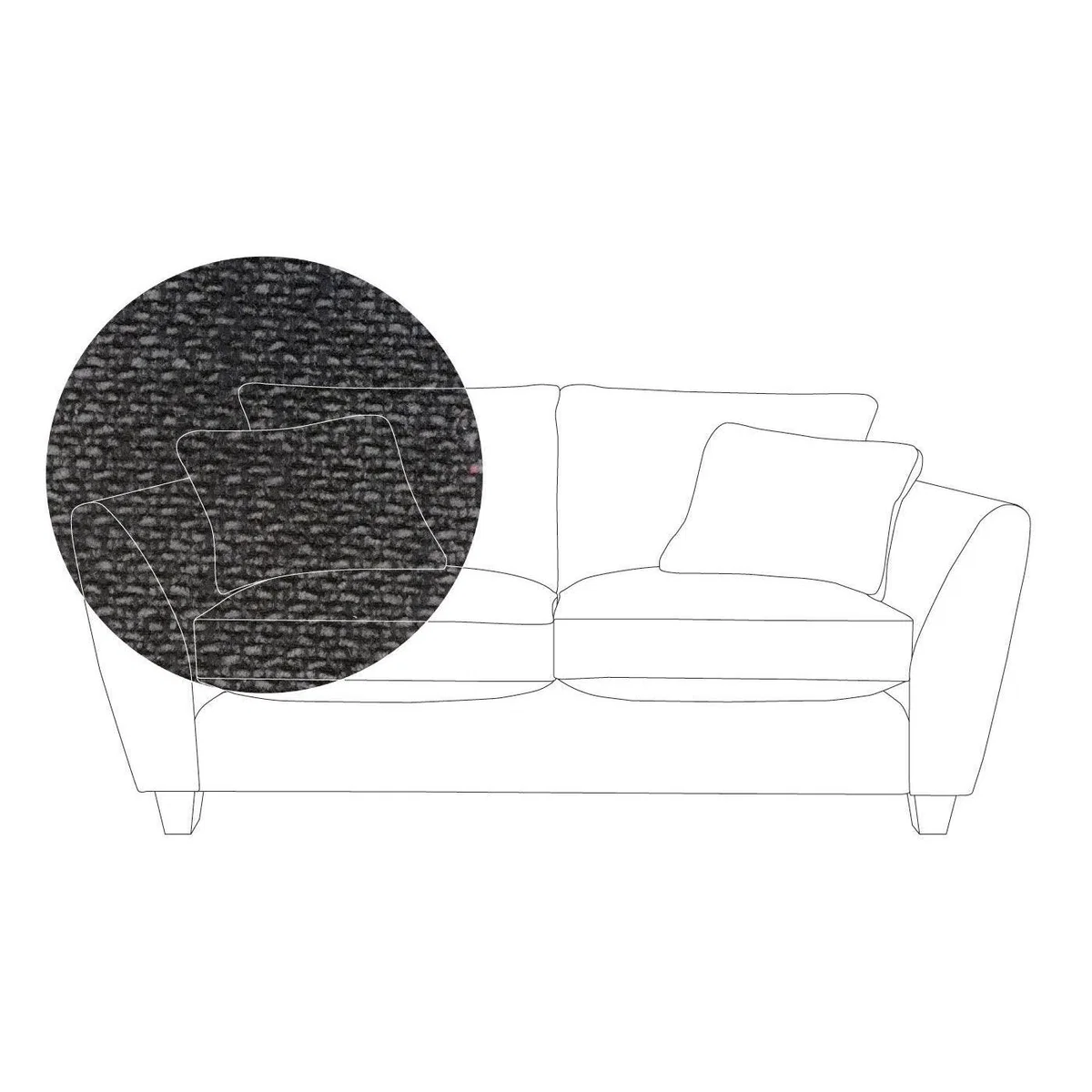 Heal's Torino 3 Seater Sofa Smart Linen Navy Natural Ash Feet - Heal's UK Furniture – image 32