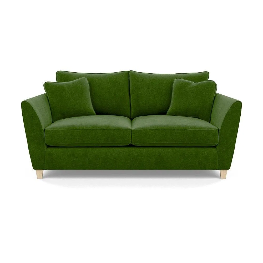 Heal's Torino 3 Seater Sofa Smart Linen Navy Natural Ash Feet - Heal's UK Furniture – image 34