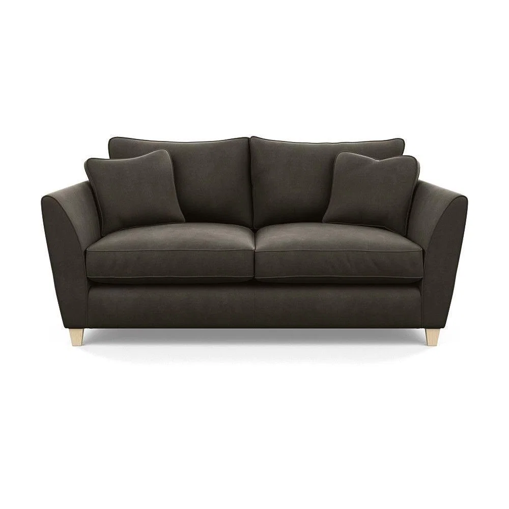 Heal's Torino 3 Seater Sofa Smart Linen Navy Natural Ash Feet - Heal's UK Furniture – image 44